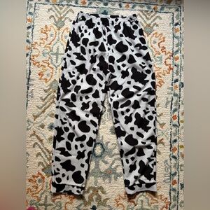 Black and White Cow Print Pants women’s small
